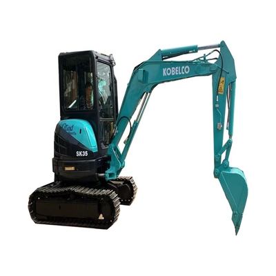 Em bom estado Kobelco SK35 escavadeira hidráulica com 3,5 toneladas de peso operacional
