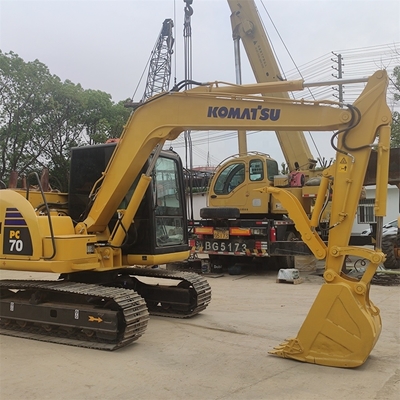 Alta Eficiência de Trabalho 7 toneladas Komatsu PC70 Excavator 99% 2023 Original Japão para o seu
