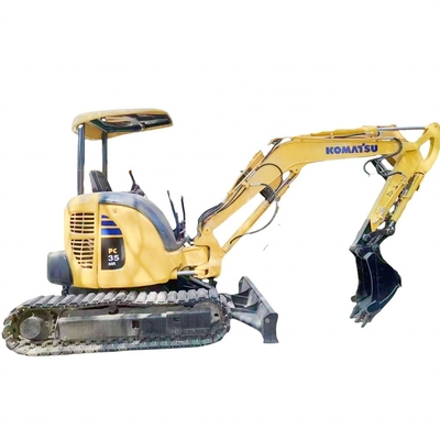 Cor original Usado KOMATSU PC35 Excavadora de rastreador Multi Função 3500 KG Alta Qualidade