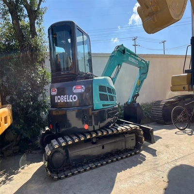 Mini escavadeira Kobelco SK55SR de segunda mão 5,5 toneladas Cabina usada 0-2000 Horas de trabalho