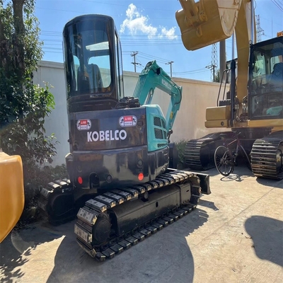Mini escavadeira Kobelco SK55SR de segunda mão 5,5 toneladas Cabina usada 0-2000 Horas de trabalho
