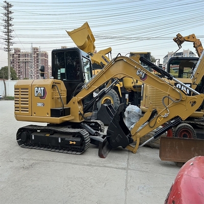 Pequena escavadeira usada de 6 toneladas CAT 306E2 Excavadora hidráulica de rastreamento Peso operacional 6 toneladas