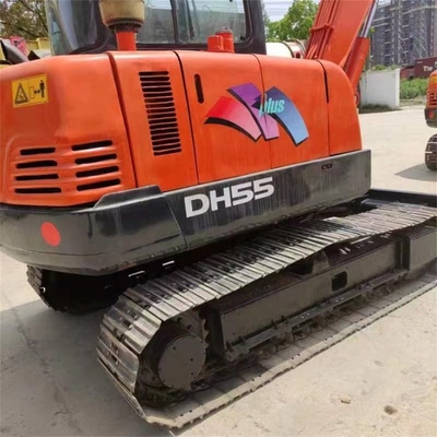 Excavadora Doosan DH55 original com capacidade de balde de 0,3 M3 e peso operacional de 5,5 TON