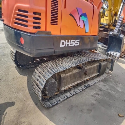 Excavadora de segunda mão Doosan DH55 40KW Excavadora hidráulica usada para Sal
