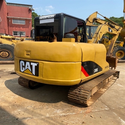 CAT 306 Excavadora de roda de segunda mão Mini-excavadora usada com motor