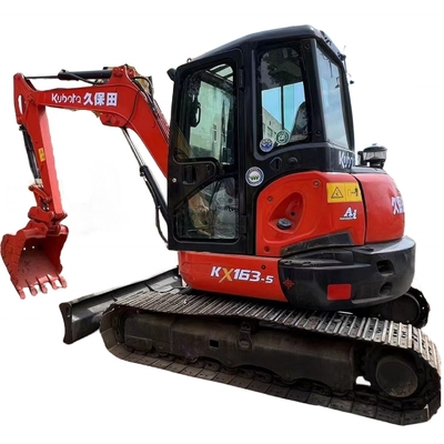 Japão Original KUBOTA KX163 Mini Excavator 6ton Crawler Máquina de Construção em estoque