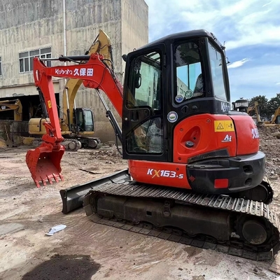 Japão Original KUBOTA KX163 Mini Excavator 6ton Crawler Máquina de Construção em estoque