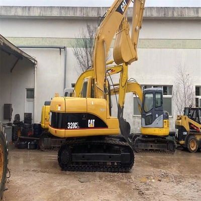 Em bom estado, motor original japonês, CAT, máquina de escavar usada, Caterpillar 320cl.