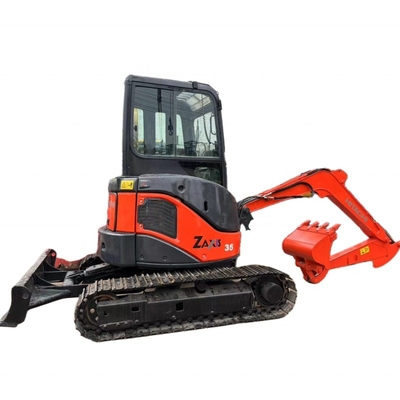 Capacidade de balde 0,15m3 Hitachi Excavatora usada ZX35 Excavadora em excelente estado