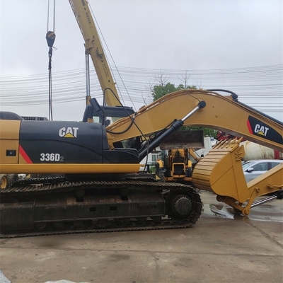 Excavadora Cat 336D2 de segunda mão com motor original japonês e capacidade de balde de 2,12m3