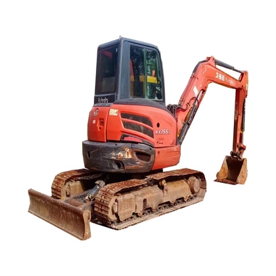 Japão Excelente Excavadora Mini Kubota KX155 Usada 5,5 toneladas com Bulldozer Crawler