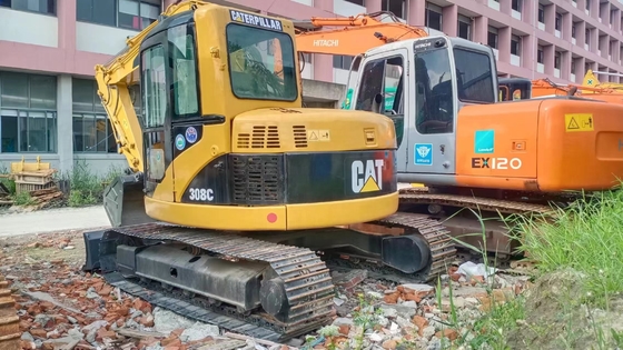 CAT 308C Excavadora Excavadora hidráulica de construção de segunda mão para 8000 kg de peso da máquina