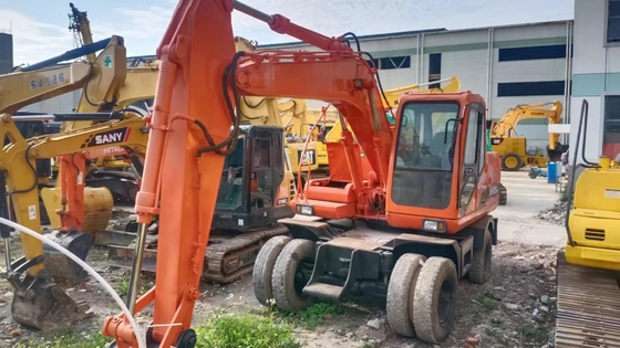 DOOSAN DH150w-7 Roda Excavator pintura original e 16000 KG em estoque para construção