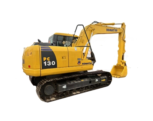 Bom estado Komatsu PC130 escavadeira escavadeira de segunda mão com poucas horas de trabalho