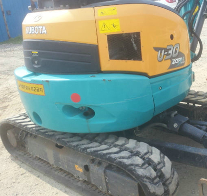Excelente estado usado Kubota U30 Mini Excavator Máquina de construção de rastreador hidráulico