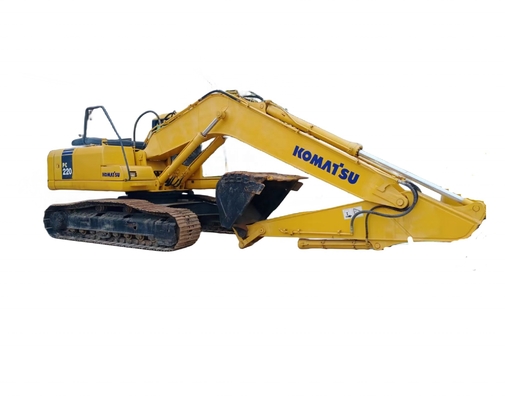 Excavadora Komatsu PC220 de segunda mão com outra bomba hidráulica em excelente estado