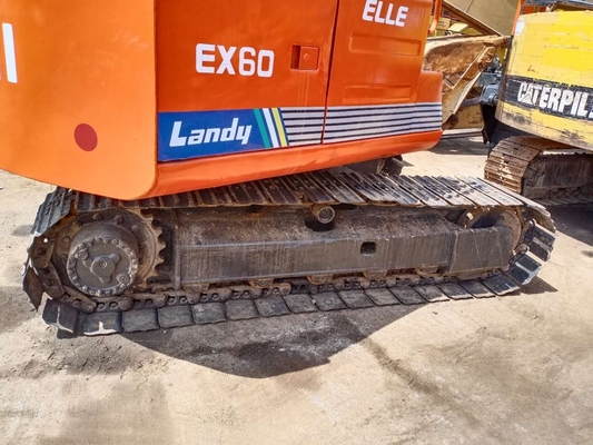 Motor Quancai HITACHI EX60 Excavadora 6 Ton Crawler Digger com capacidade de balde de 0,32m3