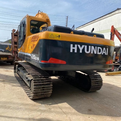 cilindro hidráulico Liyuan usado escavadeira Coreia pintura original Hyundai escavadeira 220LC-9S