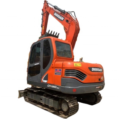 Alta eficiência operacional Motor original Doosan DX80 Excavadora usada Japan Digger
