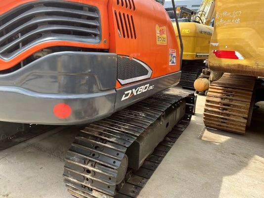 Alta eficiência operacional Motor original Doosan DX80 Excavadora usada Japan Digger