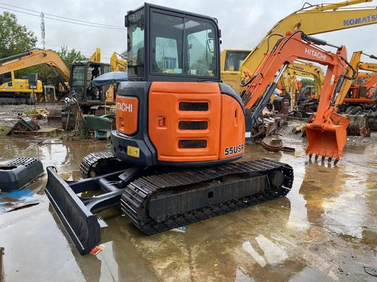 Excavadora Mini HITACHI ZX55 Usada 5,5 toneladas Pequena Excavadora com Alta Eficiência de Trabalho