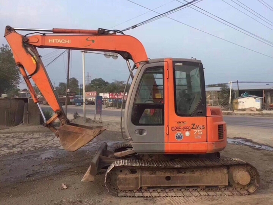 Japão Original HITACHI ZX75US Mini Excavator 7.5ton Crawler Hydraulic Digger em estoque