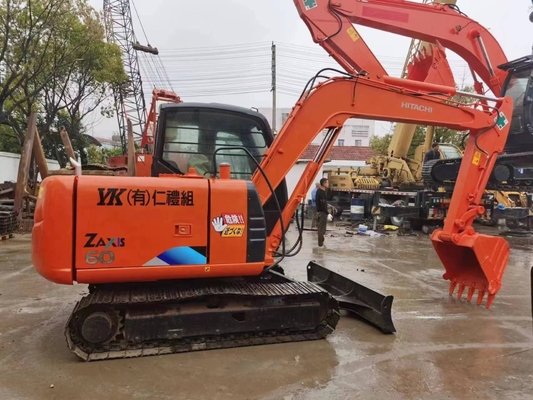 Máquina de rastreamento usada Liyuan bomba hidráulica Hitachi ZX60 escavadeira Bom estado