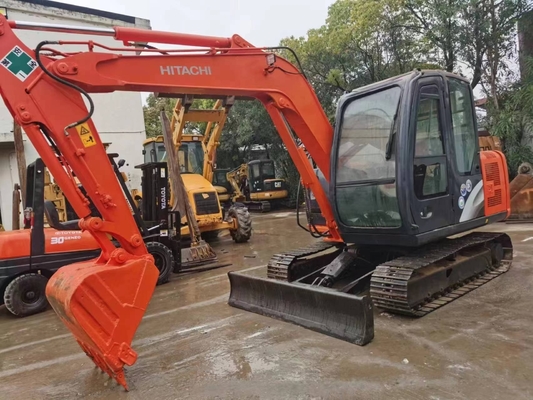 Máquina de rastreamento usada Liyuan bomba hidráulica Hitachi ZX60 escavadeira Bom estado