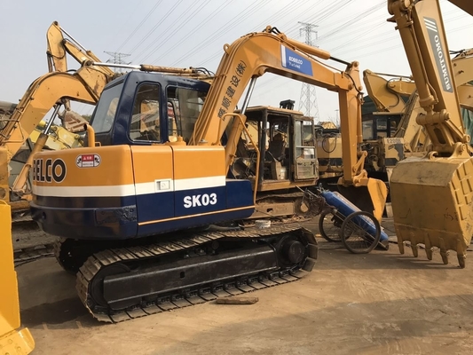 Cor Original Usado KOBELCO SK03 Escavação Excavadora com Horário de Trabalho Baixo em Xangai