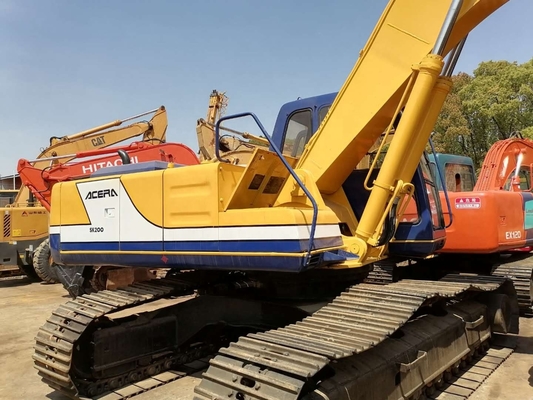 Boa condição Kobelco SK200 escavadeira de segunda mão com capacidade de balde de 1,2M3