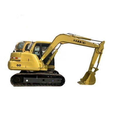 Japão 6ton Crawler KOMATSU PC60 Excavadora Máquina de movimentação de terra de segunda mão Mini Digger
