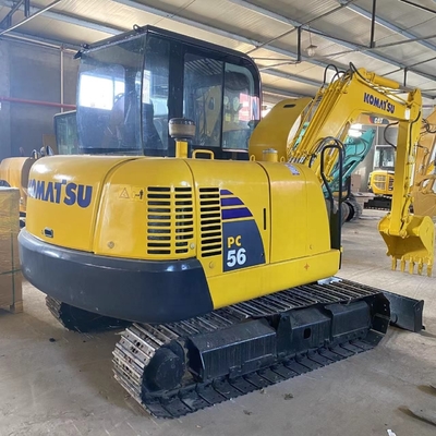 Mini Digger 5.6TON Usado KOMATSU PC56 Excavadora Crawler no Japão com baixo consumo de combustível