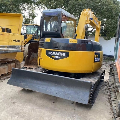 Excavadora Komatsu PC78 usada 7ton 8ton Equipamento de escavadeira em excelente estado