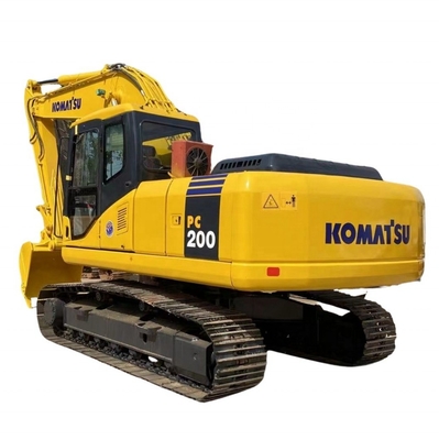 Escavação de 20 toneladas no estaleiro de Xangai Komatsu pc200 escavadeira utilizada com bomba hidráulica de 105KW