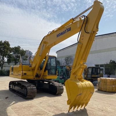 Escavação de 20 toneladas no estaleiro de Xangai Komatsu pc200 escavadeira utilizada com bomba hidráulica de 105KW