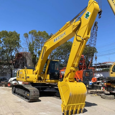 Excavadora de rastreador hidráulico amarelo Komatsu PC220 Excavadora com baixo consumo de combustível