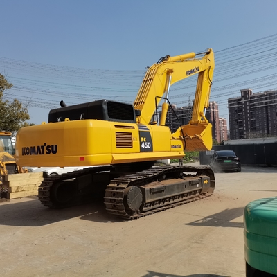 Japão Importa Excavadora Komatsu PC450 Usada 45Ton Excavadora em Shanghai Yard