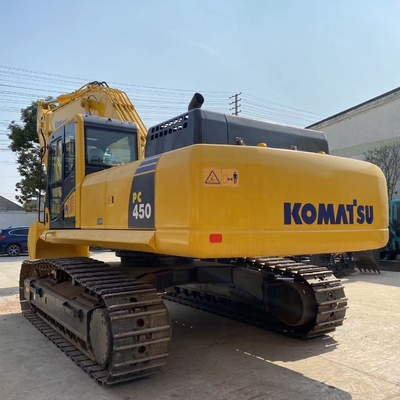 Japão Importa Excavadora Komatsu PC450 Usada 45Ton Excavadora em Shanghai Yard