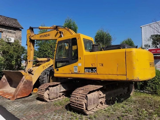 92KW Hyundai R215-7C Excavadora Crawler de segunda mão Hidráulica 215-7 Excavadora Coreia Original