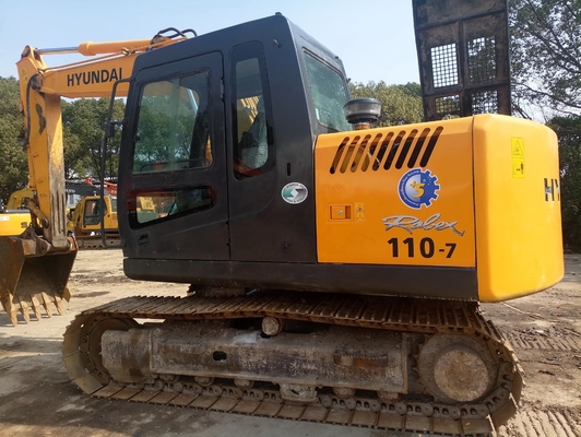Bom desempenho Excavadora usada Hyundai 110-7 para construção e construção