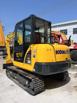 Mini Excavator PC56 usado em Xangai /Excavator Komatsu PC55mr usado MADE IN JAPÃO