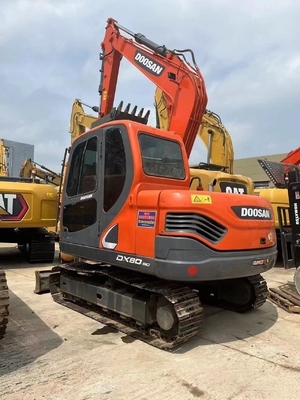 Pintura original DOOSAN DX80-9C Roda Excavadora Hidráulica em estoque em para Construção