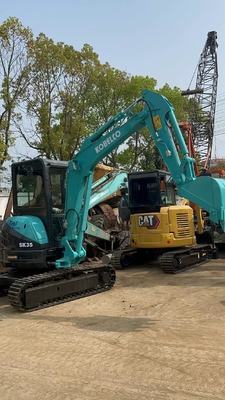 Kobelco SK35 Máquina de Escavação Hidráulica Máquina de Reboque de 3 toneladas com e cor original