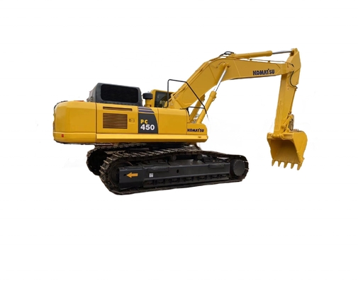 Excavadora usada Komatsu PC450 com motor Cummins e bomba hidráulica POCLAIN