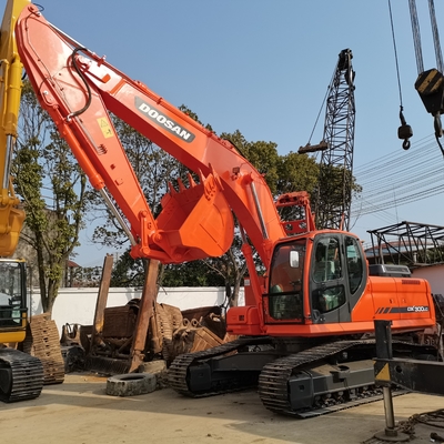 Excavadora usada Doosan DX300LC do Japão com pintura original e bomba hidráulica Liyuan