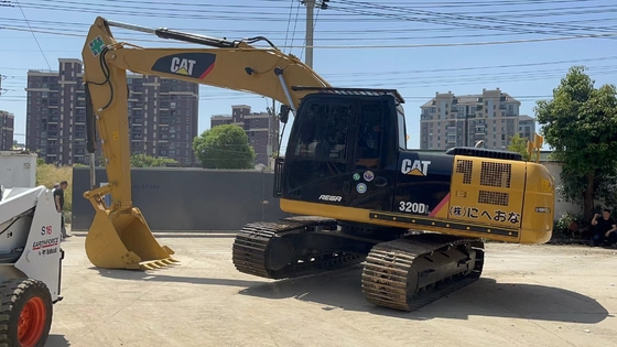 Excavadora usada Changjiang bomba hidráulica Caterpillar 320DL pintura original Japão