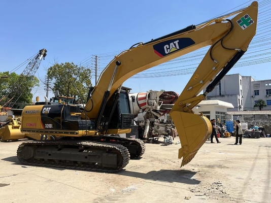 Excavadora usada Changjiang bomba hidráulica Caterpillar 320DL pintura original Japão