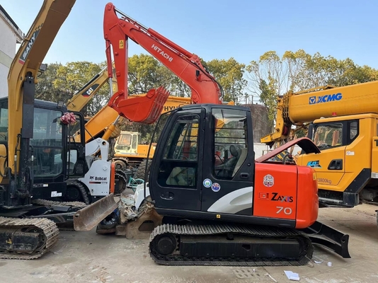 Excavadora japonesa usada original Hitachi zx70 Crawler com motor EPA e projeto Crawler