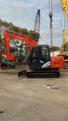Excavadora japonesa usada original Hitachi zx70 Crawler com motor EPA e projeto Crawler