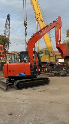 Excavadora japonesa usada original Hitachi zx70 Crawler com motor EPA e projeto Crawler